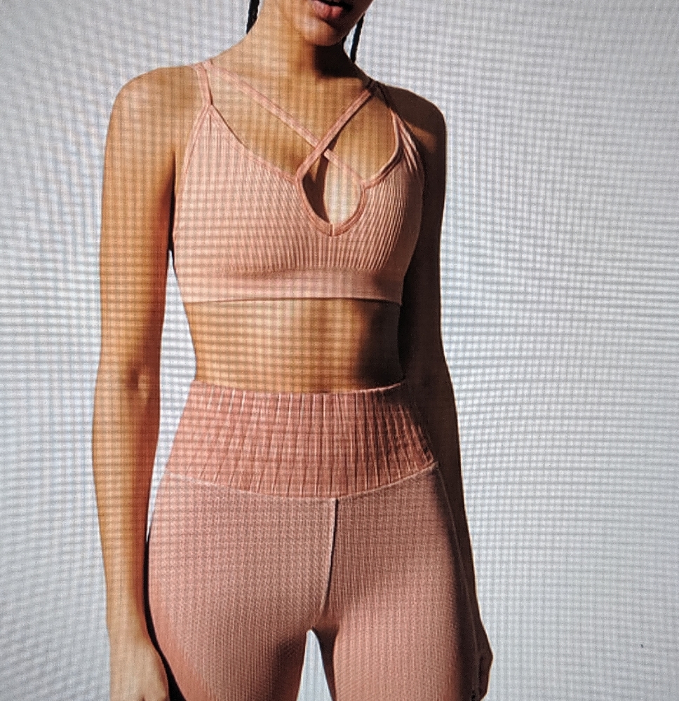 Nux Yoga Set Leggings & Bra Small S NWT